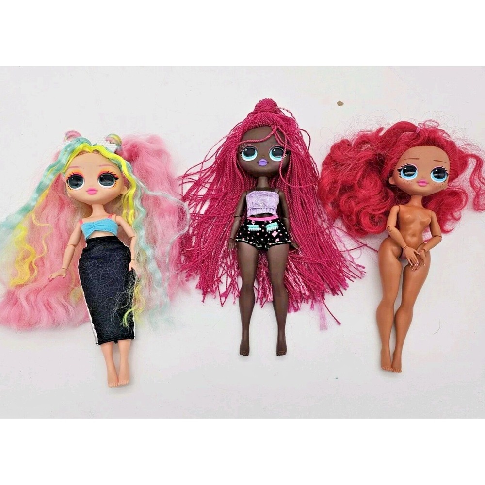 LOL Surprise OMG MGA VIRTUELLE Class Prez Sunshine Makeover Doll Lot Of 3